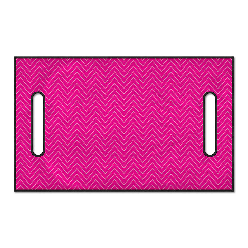 Magenta Pink Zigzag Pattern Print Golf Cart Seat Cover