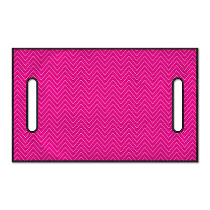 Magenta Pink Zigzag Pattern Print Golf Cart Seat Cover