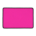 Magenta Pink Zigzag Pattern Print Kitchen Mat