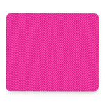 Magenta Pink Zigzag Pattern Print Mouse Pad