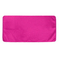 Magenta Pink Zigzag Pattern Print Towel