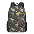 Magic Floral Unicorn Pattern Print 17 Inch Backpack