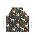 Magic Floral Unicorn Pattern Print Adjustable Apron