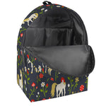 Magic Floral Unicorn Pattern Print Backpack