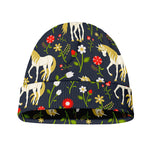 Magic Floral Unicorn Pattern Print Beanie