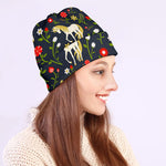 Magic Floral Unicorn Pattern Print Beanie