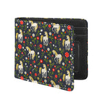 Magic Floral Unicorn Pattern Print Bifold Wallet