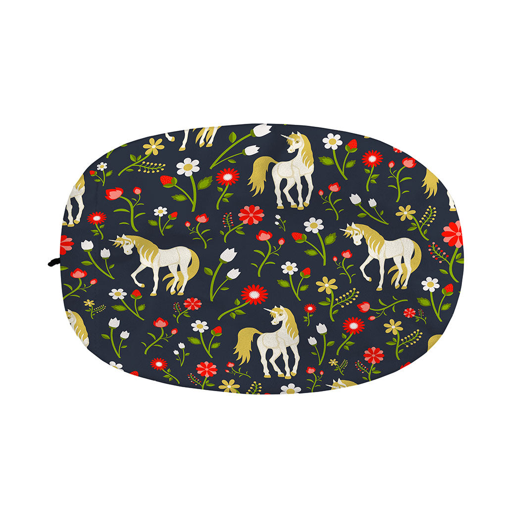 Magic Floral Unicorn Pattern Print Car Side Mirror Covers