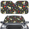 Magic Floral Unicorn Pattern Print Car Windshield Sun Shade