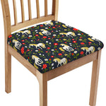 Magic Floral Unicorn Pattern Print Chair Cushion Cover