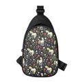 Magic Floral Unicorn Pattern Print Sling Bag