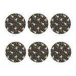 Magic Floral Unicorn Pattern Print Coaster Set