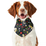 Magic Floral Unicorn Pattern Print Dog Bandana