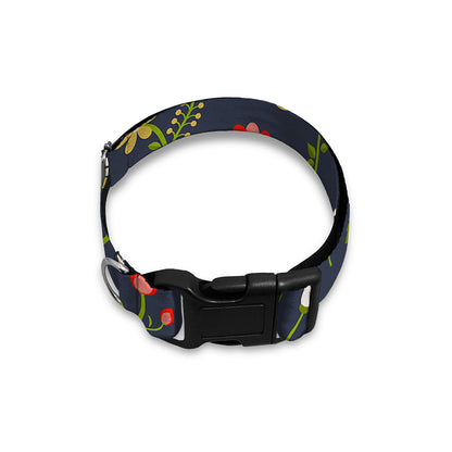 Magic Floral Unicorn Pattern Print Dog Collar
