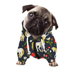 Magic Floral Unicorn Pattern Print Dog Zip Up Hoodie