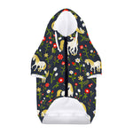 Magic Floral Unicorn Pattern Print Dog Zip Up Hoodie