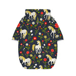 Magic Floral Unicorn Pattern Print Dog Zip Up Hoodie