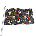 Magic Floral Unicorn Pattern Print Flag