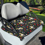 Magic Floral Unicorn Pattern Print Golf Cart Seat Cover
