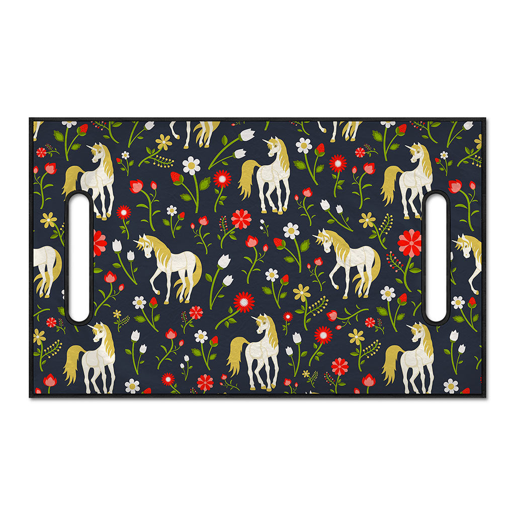 Magic Floral Unicorn Pattern Print Golf Cart Seat Cover