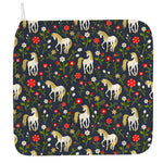 Magic Floral Unicorn Pattern Print Hand Towel
