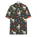 Magic Floral Unicorn Pattern Print Hawaiian Shirt
