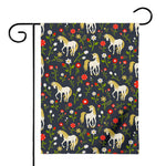Magic Floral Unicorn Pattern Print House Flag