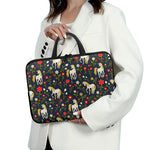 Magic Floral Unicorn Pattern Print Laptop Sleeve With Handle