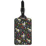 Magic Floral Unicorn Pattern Print Luggage Tag