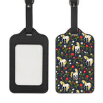 Magic Floral Unicorn Pattern Print Luggage Tag
