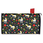 Magic Floral Unicorn Pattern Print Mailbox Cover