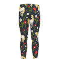 Magic Floral Unicorn Pattern Print Men's Leggings