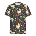 Magic Floral Unicorn Pattern Print Men's Athletic T-Shirt