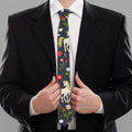 Magic Floral Unicorn Pattern Print Necktie