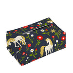 Magic Floral Unicorn Pattern Print Rectangle Tissue Box Cover