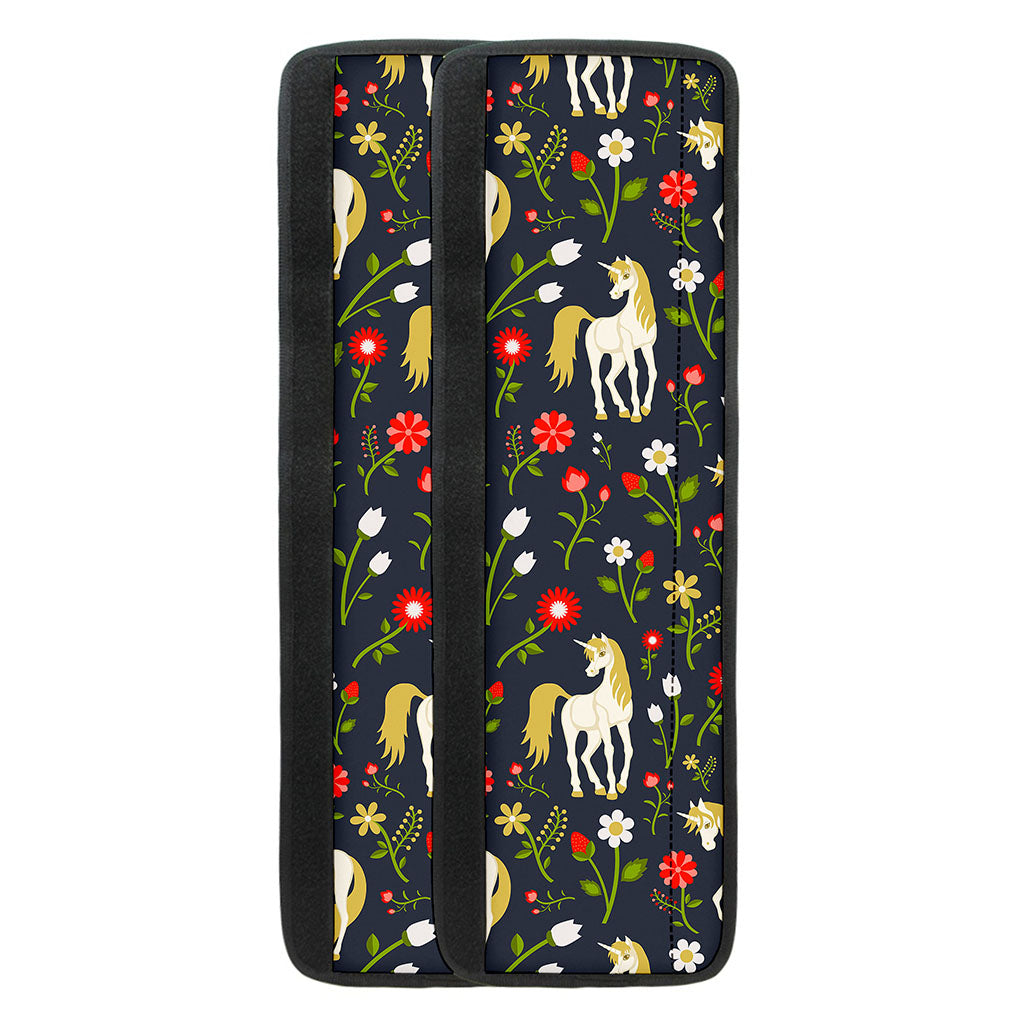 Magic Floral Unicorn Pattern Print Refrigerator Handle Covers