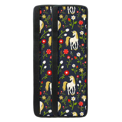 Magic Floral Unicorn Pattern Print Refrigerator Handle Covers