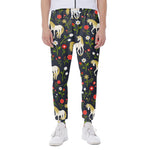 Magic Floral Unicorn Pattern Print Scuba Joggers