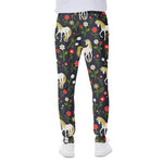 Magic Floral Unicorn Pattern Print Scuba Joggers
