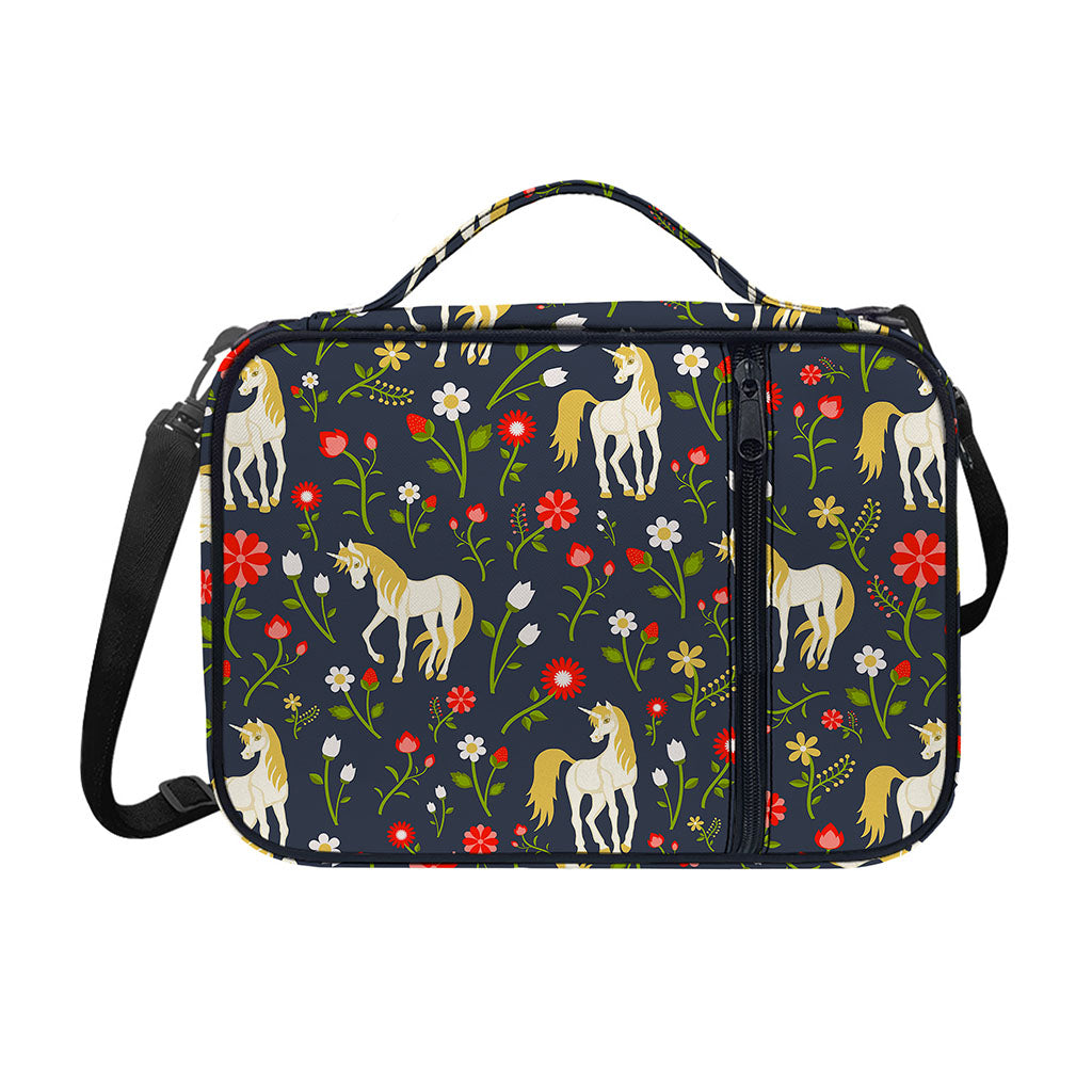 Magic Floral Unicorn Pattern Print Shoulder Strap Bible Bag