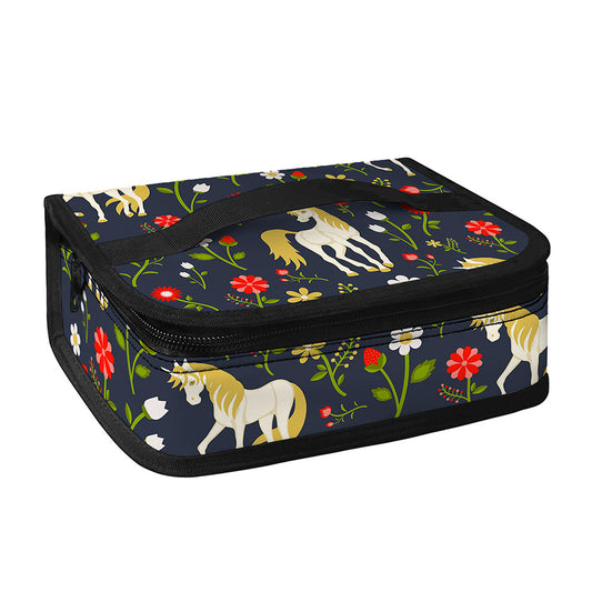 Magic Floral Unicorn Pattern Print Small Lunch Bag