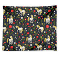 Magic Floral Unicorn Pattern Print Tapestry