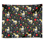 Magic Floral Unicorn Pattern Print Tapestry