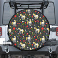 Magic Floral Unicorn Pattern Print Tire Cover