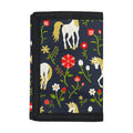 Magic Floral Unicorn Pattern Print Trifold Wallet