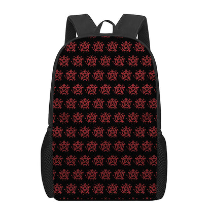 Magic Pentagram Pattern Print 17 Inch Backpack
