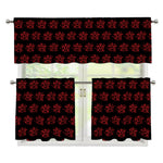 Magic Pentagram Pattern Print 3 Piece Kitchen Curtains