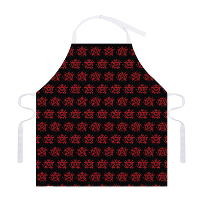Magic Pentagram Pattern Print Adjustable Apron