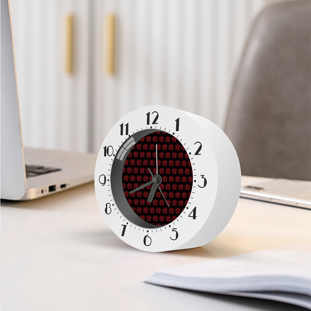 Magic Pentagram Pattern Print Alarm Clock
