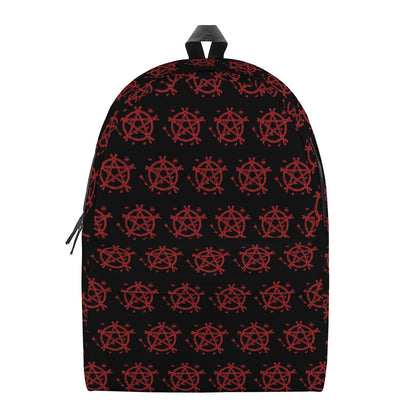 Magic Pentagram Pattern Print Backpack